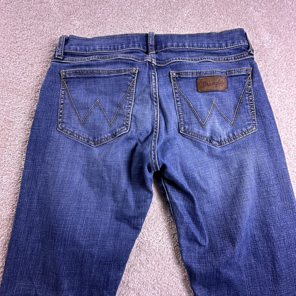 Wrangler Retro Jeans Mens 32x36 *32x33* Blue Slim Straight - Picture 4 of 11